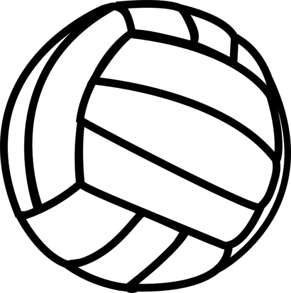 Волейбольный мяч контур