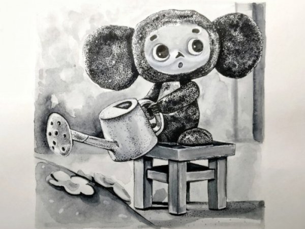 Чебурашка рисунок