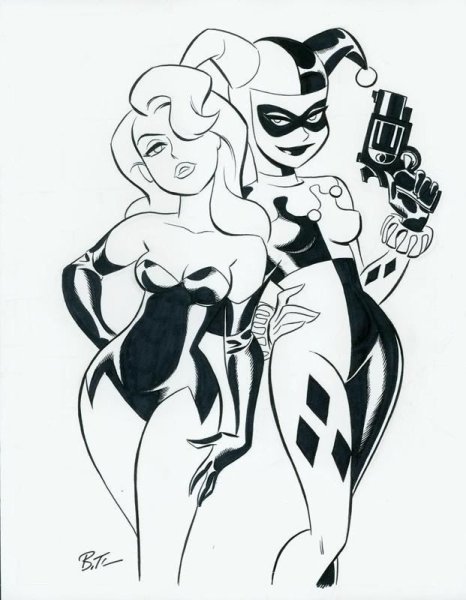 Харли Квин DC раскраска