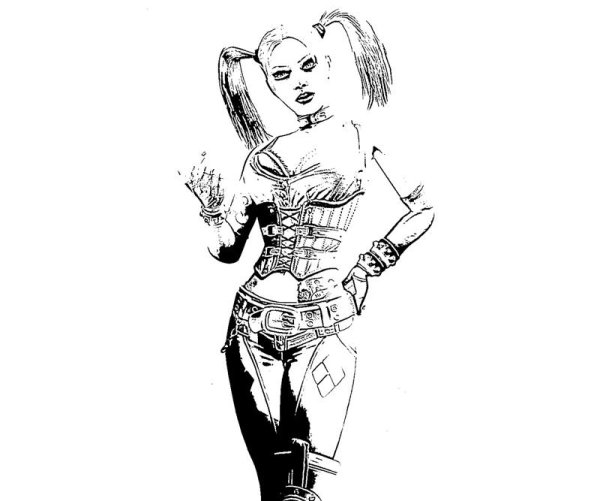 Тату Харли Квинн эскизы для девушки