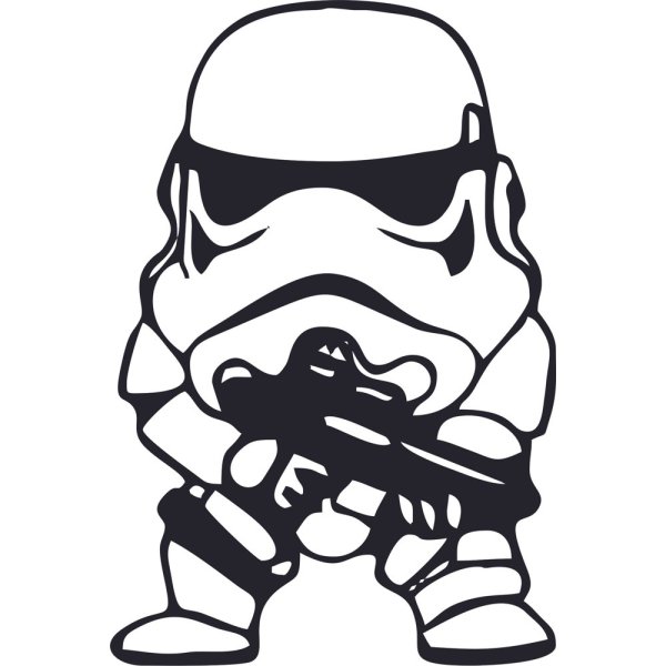 Звездные войны черно белый