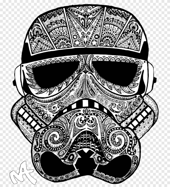 Звездные войны черно белый