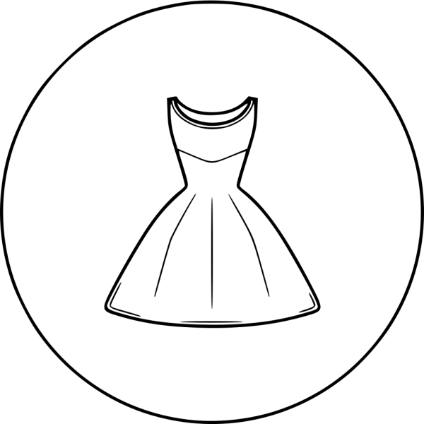 Платье контур