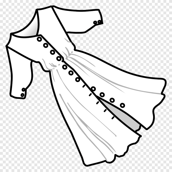 Платье контур