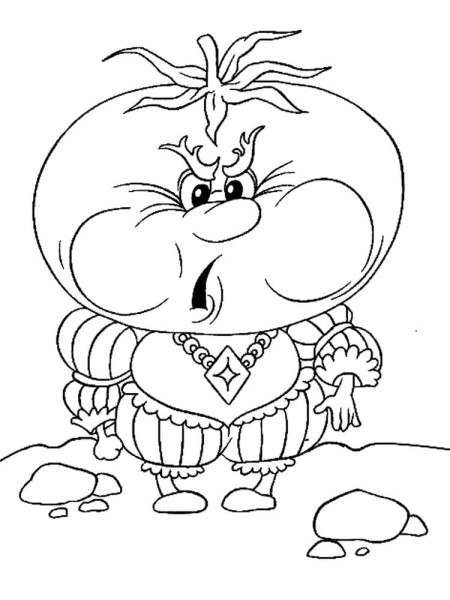 Приключения Чиполлино раскраска