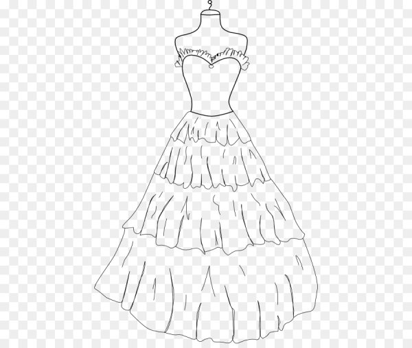 Раскраска платье