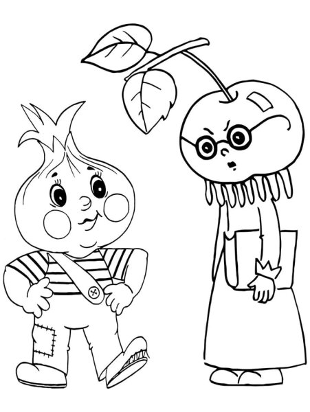 Иллюстрация к сказке Чиполлино рисунок