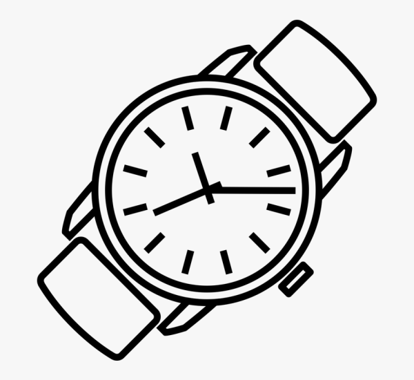 Часы наручные контур