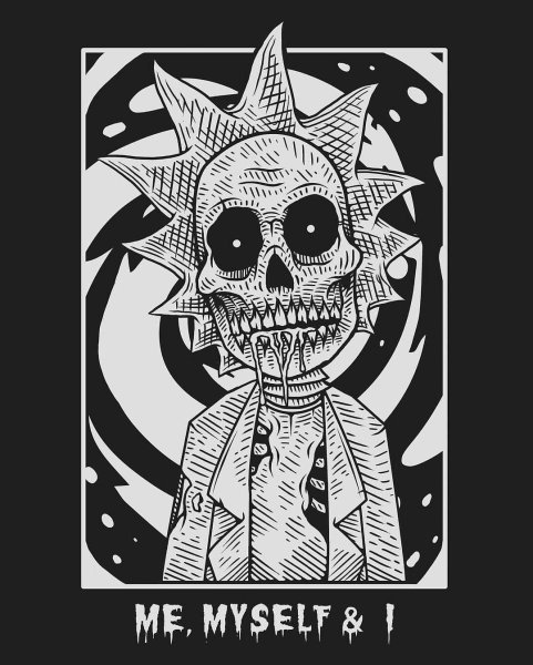 Психоделические рисунки черно белые