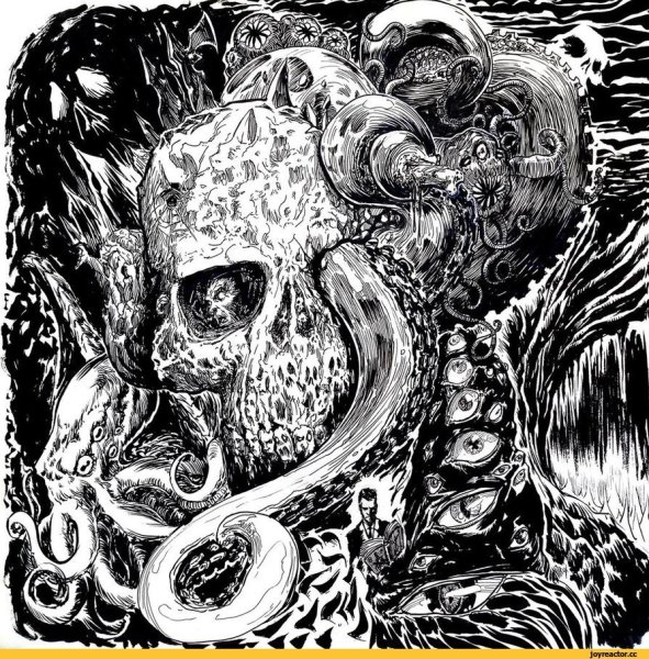 Лавкрафт арт чб