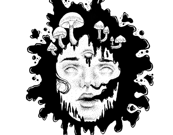 Трафарет психоделика