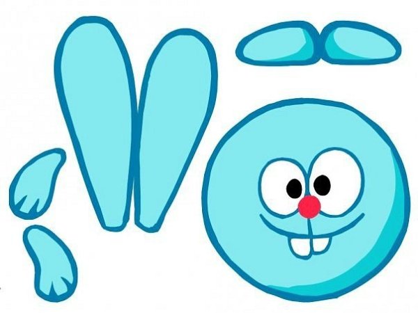 Раскраска Лосяша из смешариков