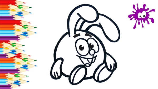 Крош раскраска