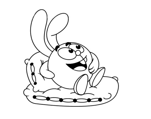 Трафарет Кроша из смешариков