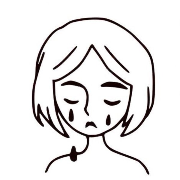 Грустный стикер