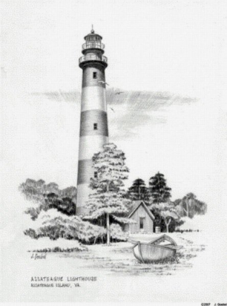 Маяк в графике