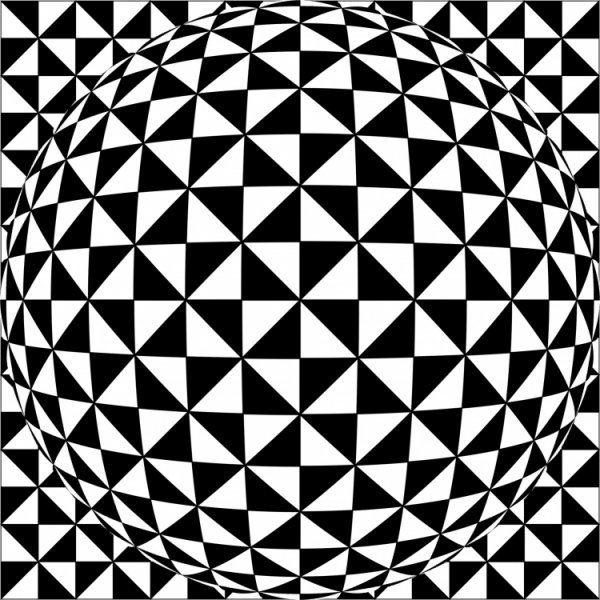 Геометрические фигуры черно белые