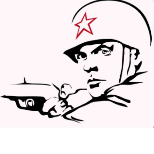 Солдат в каске рисунок