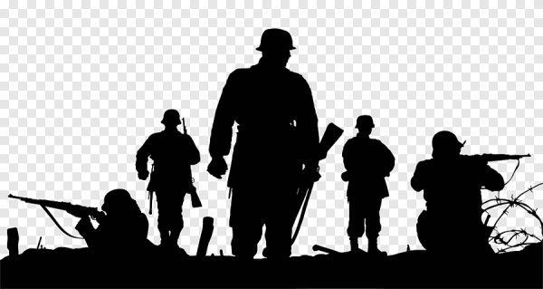 Силуэт русского солдата