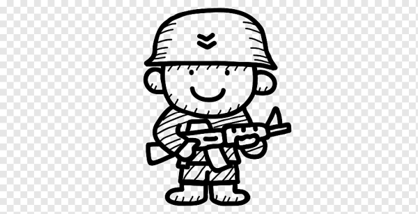 Солдатик трафарет