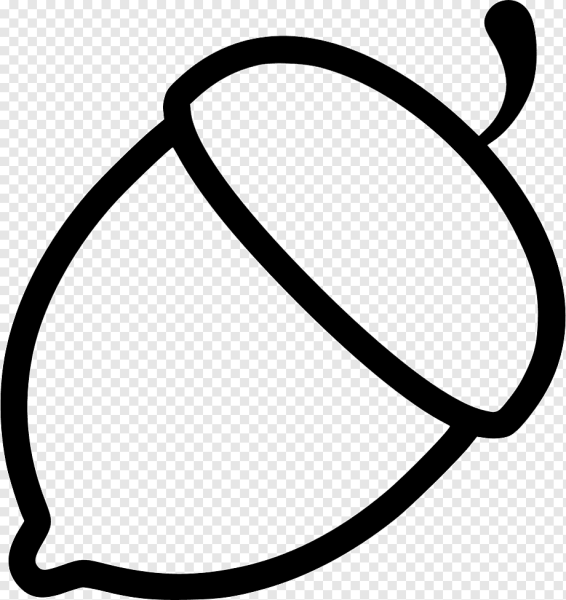 Желудь трафарет