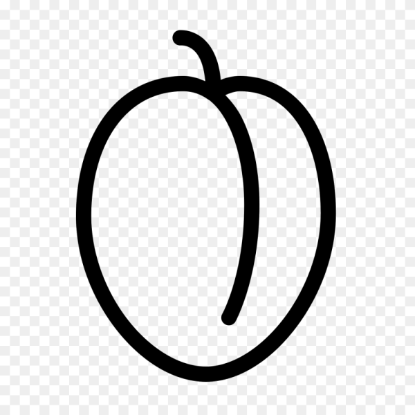 Векторное изображение сливы