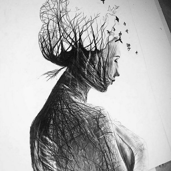 Странные рисунки карандашом