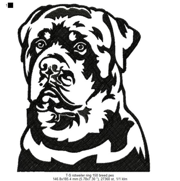 Ротвейлер для выжигания