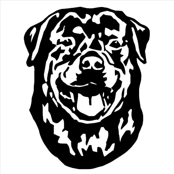 Трафарет ротвейлера