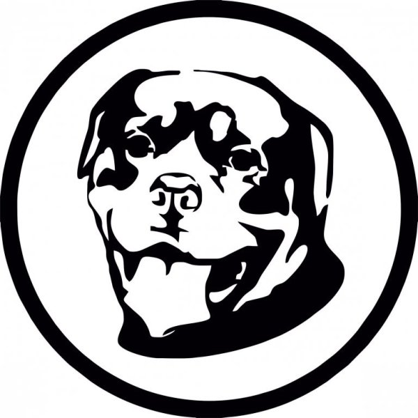 Трафарет ротвейлера