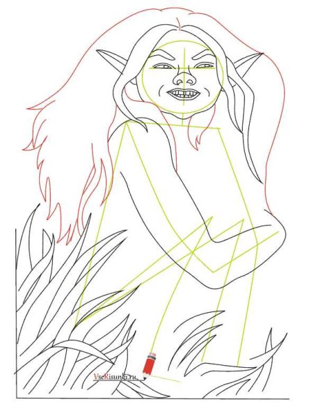 Кикимора Болотная Лядов раскраска