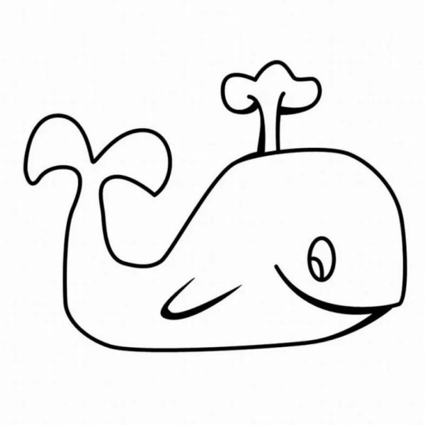 Раскраска. Кит