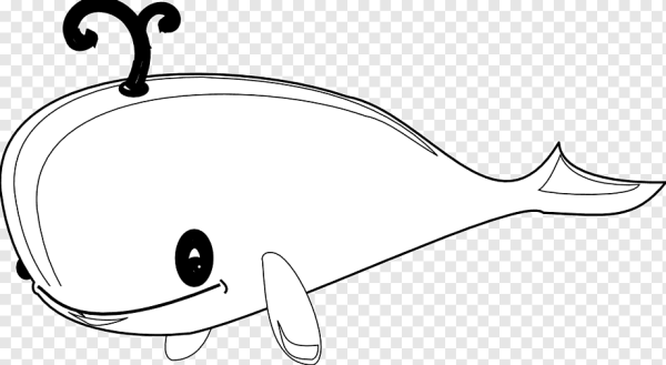 Кит раскраска для детей на прозрачном фоне