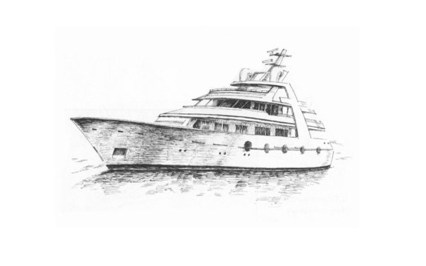 Рисунки для срисовки корабли