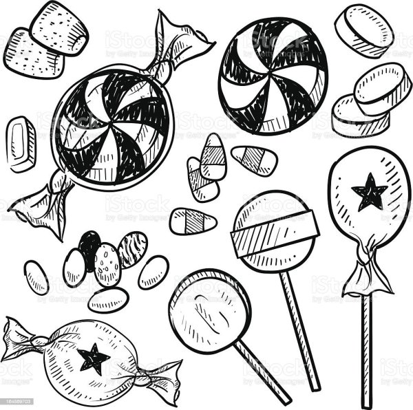 Скетчи конфеты и леденцы