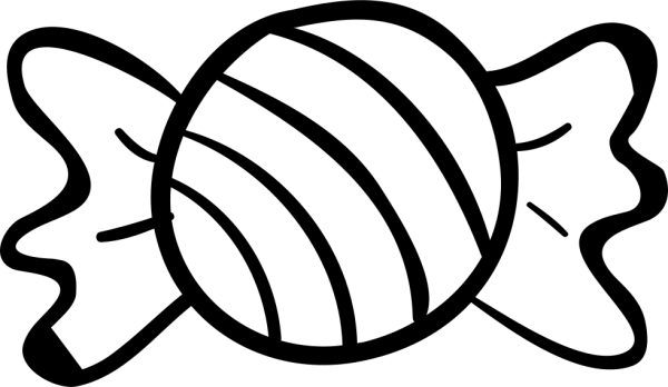 Конфетка раскраска для детей