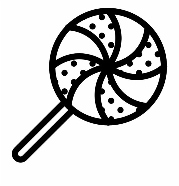 Конфета трафарет