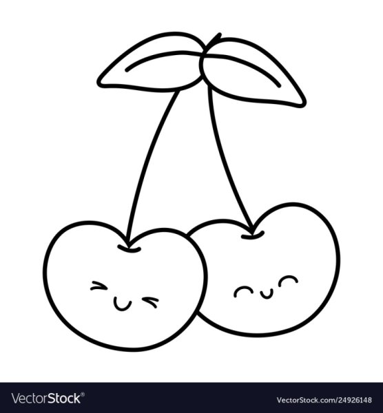 Черешня силуэт