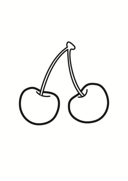 Вишенка раскраска для детей