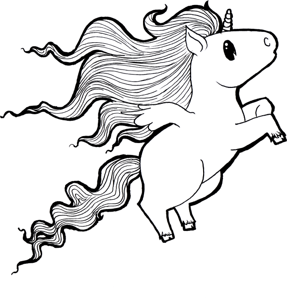 Единорог набросок
