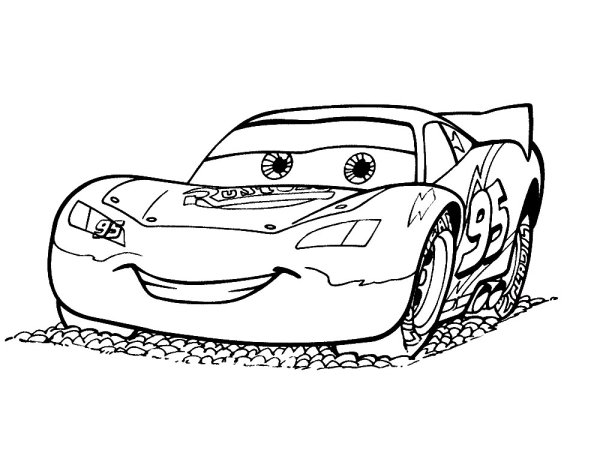 Раскраски для мальчиков молния Маккуин