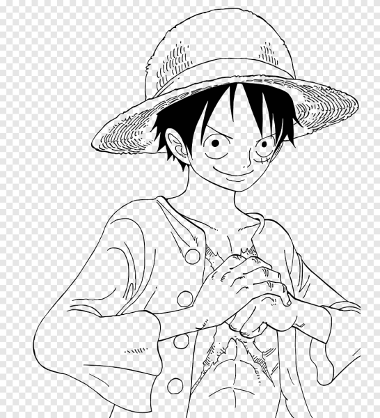 Ван Пис белый Луффи