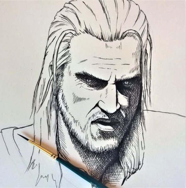 Скетч Ведьмак Геральт