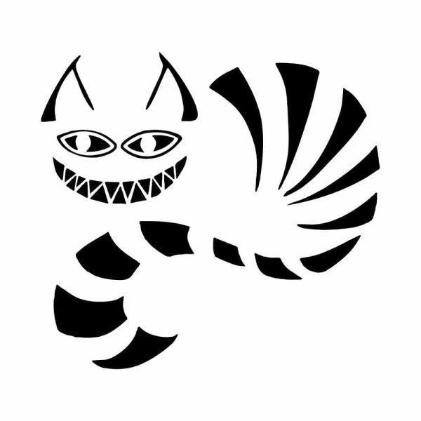 Чеширский кот черно белый