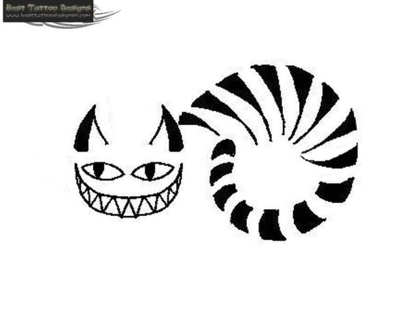 Чеширский кот черно белый