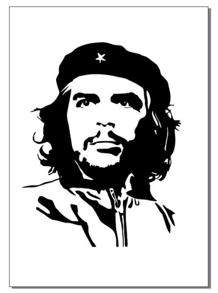 Че Гевара портрет чб