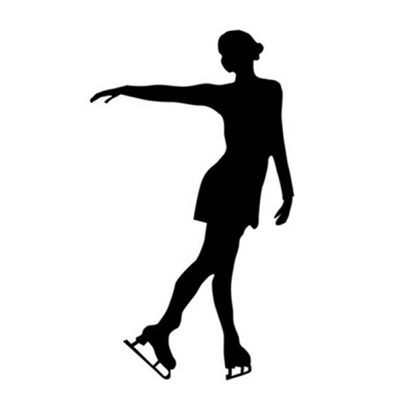 Фигуристка вектор