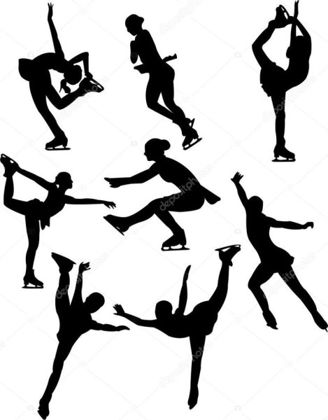 Фигурное катание силуэт