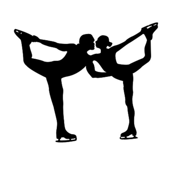 Фигурное катание черно белое