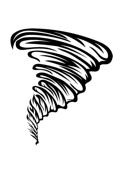 Торнадо раскраска